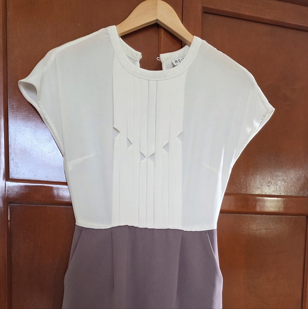 REISS 2 Tone Short Sleeve Dress